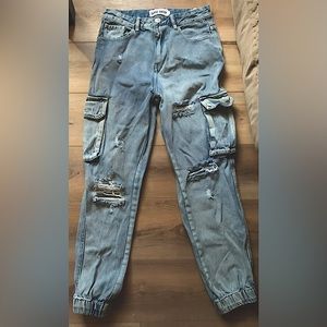 Refuge Denim Cargo Jogger Jeans